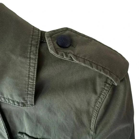 BANANA REPUBLIC | NWOT | CLASSIC UTILITY MILITARY JACKET DEEP OLIVE WOMEN’S SM - Picture 4 of 10